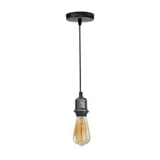 Image of Vintage Ceiling Pendant Light E27 Bulb Holder Ceiling Rose Antique Decor Lamp