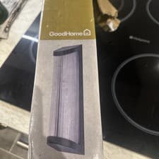 Image of GoodHome Matt Dark grey Mains-powered Integrated LED Outdoor Bevel Wall light