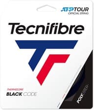 Image of Tecnifibre Black Code Tennis String - 12m Set - Black - BlackCode
