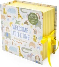 Image of Baby Keepsake Box – 6-Drawer Memory Box for Newborn Mementos, Personalised Gift