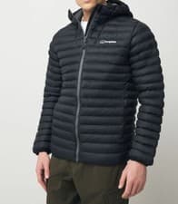 Image of Berghaus Mens Jacket Vaskey Hydroloft Insulated Warm Breathable Coat Navy Black