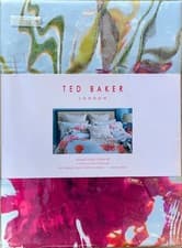 Image of BNWT Ted Baker Floating Floral Double Duvet Cover Set Inc 2 Oxford Pillowcases