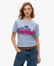 Image of Superdry Womens Outdoor Stripe Relaxed T-Shirt