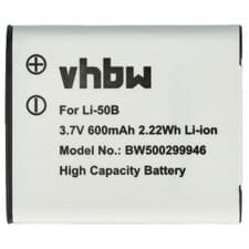 Image of Battery for Pentax D-Li92 600mAh