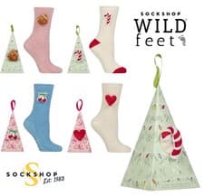 Image of Gift Boxed Lounge Socks Women's 1 Pair Novelty 3D Fluffy Fun - SOCKSHOP Wildfeet