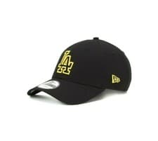 Image of New Era LA Dodgers Logo Out-line 9FORTY Unisex Black Cap (One size Fits All) New
