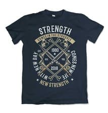 Image of Strength mens t shirt Gym Workout Training Functional Crossfit S-3XL