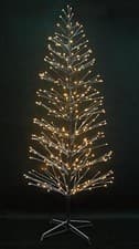 Image of 6FT Pre-lit Christmas Tree Snowy Twig Birch LED Indoor Outdoor Xmas Home Decor