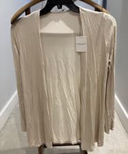 Image of Majestic Filature Gold Shimmer Open Front Cardigan- Size 1 NWT