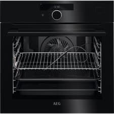 Image of AEG BSK978330B SteamCrisp Pyrolytic Single Steam Oven - Black #61411608