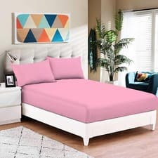 Image of Fitted Bed Sheet 11''/28cm Deep Egyptian Cotton Single 4FT Double King Super K