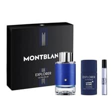 Image of Montblanc Explorer Ultra Blue Eau de Parfum 100ml Spray Set Brand New