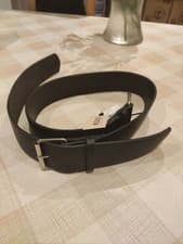 Image of Missguided Accessories Black Faux Leather Double Buckle Belt  M/L New With Tags
