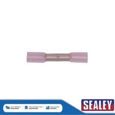 Image of Sealey Heat Shrink Butt Connector Terminal 4.8mm Red Pack of 100 RTSB100