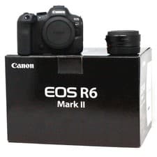 Image of Canon R6 Mark II Body EOS Mirrorless Camera + EF-EOSR mount adapter