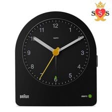Image of Braun classic analogue alarm clock with snooze and continuous backlight, EACH