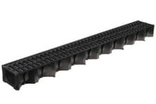 Image of ACO HEXDRAIN SURFACE DRAINAGE CHANNEL BLACK DRIVEWAY CORNER, ACCESSORY, END CAP