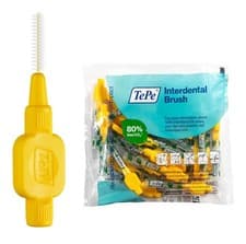 Image of TePe Original interdental brushes 0.7 mm yellow (pack of 25) multi-pack