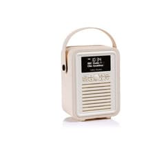 Image of View Quest Portable Mini Retro DAB/FM Radio - Cream