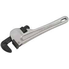 Image of 250mm Aluminium Alloy Pipe Wrench - European Pattern - 9-38mm Carbon Steel Jaws