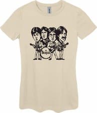 Image of The Beatles Ladies Fitted T Shirt Sizes Small-2XL