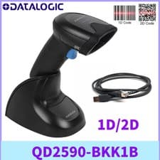 Image of Datalogic QuickScan QD2590-BKK1B 2D Portable Barcode Scanner W/ USB Cable+Base