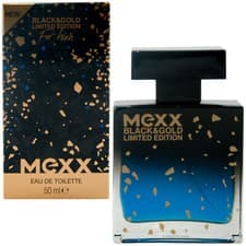 Image of Mexx Black & Gold 1 x 50ml Eau de Toilette EDT Spray for Man Limited Edition