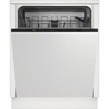 Image of Beko DIN15X20 Fully Integrated Full Size Dishwasher Black E Rated