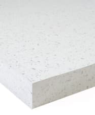 Image of White Sparkle 40mm Square Edge Laminate Kitchen Worktop + Edging Strip