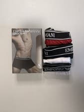 Image of Emporio Armani Boxers 3-Pack Red/Black/White Size Medium New