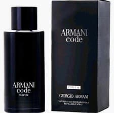 Image of GIORGIO ARMANI CODE PARFUM REFILLABLE FOR MEN 4.2o.z/125mL SEALED 100% Authentic