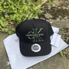 Image of Calvin Klein Jeans - Monogram Glow Cap - Men - [Brand New] - Black - Authentic