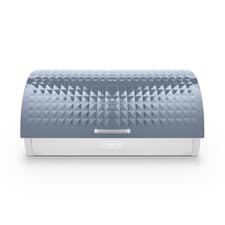 Image of Tower Solitaire Grey Breadbin Large Storage Embossed Diamond Design T826206GRY