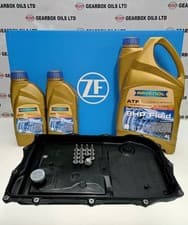 Image of ZF BMW 8HP AUTOMATIC GEARBOX  SUMP PAN FILTER & RAVENOL 8HP FLUID 6L SERVICE KIT