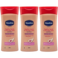 Image of Vaseline Intensive Care Healthy Hands Stronger Nails Hand Cream 200ml - 3 Pack
