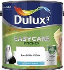 Image of Dulux Easycare Kitchen Matt Paint 2.5L Pure Brilliant White Grease Resistant