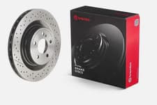 Image of Rear Brake Disc Fits Mercedes-Benz C-Class BREMBO 09.A326.11