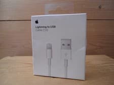 Image of Genuine Apple USB-A to Lightning Charge/SYNC 1M cable MQUE2ZM/A - White (SEALED)