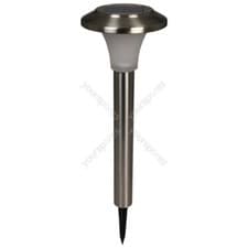 Image of Luxform Lighting Calais Solar Post Light in Stainless Steel 50 Lumen,