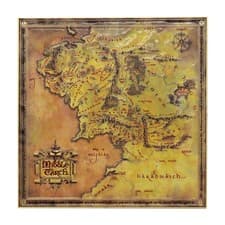 Image of The Lord of the Rings Limited Edition Metal Map of Middle-earth