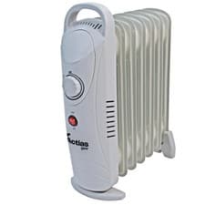 Image of Oil Filled Radiator 800W Portable Electric Heater 7 Fins Thermostat Freestanding