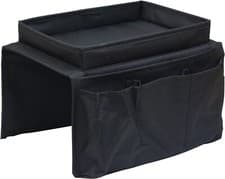 Image of Arm Rest Organiser Holder Caddy with Tray & 6 Storage Pockets Remote Magazine