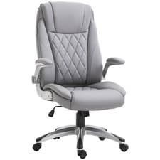 Image of Vinsetto High Back Executive Office Chair Home Swivel Grey