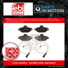 Image of Brake Pads Set Front 16084 Febi 0077362345 5892736 5892737 6001073134 71737178