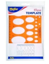 Image of Helix Ellipse Stencil Template H82010 - Ellipse Shape Drawing Tool