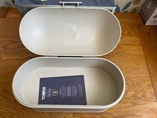 Image of Tower Infinity Stone Pebble Dome Bread Bin, Hinged Lid, Stainless Steel