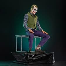 Image of GK QS DC Heath Ledger Joker 1/3 Statue Customized Display