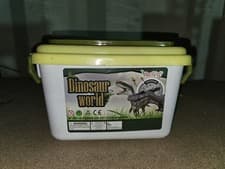 Image of Dinosaur World Play Set With Figurines, Playmat And Carry Box