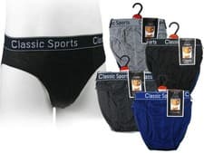Image of PACK OF 3 6 9 12 MENS BRIEFS SLIPS CLASSIC UNDERWEAR PANTS HIPSTER COTTON S-5XL