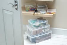 Image of ALL STORE MULTI PURPOSE STORER BOX FOR STORAGE PLASTIC CONTAINER CLIP ON LID NEW